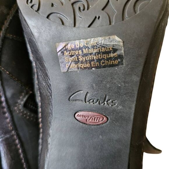 Clarks Artisan Women's Suede Side Zip Buckle Accent Goth Y2k Ankle Boots Bootie - Picture 10 of 10